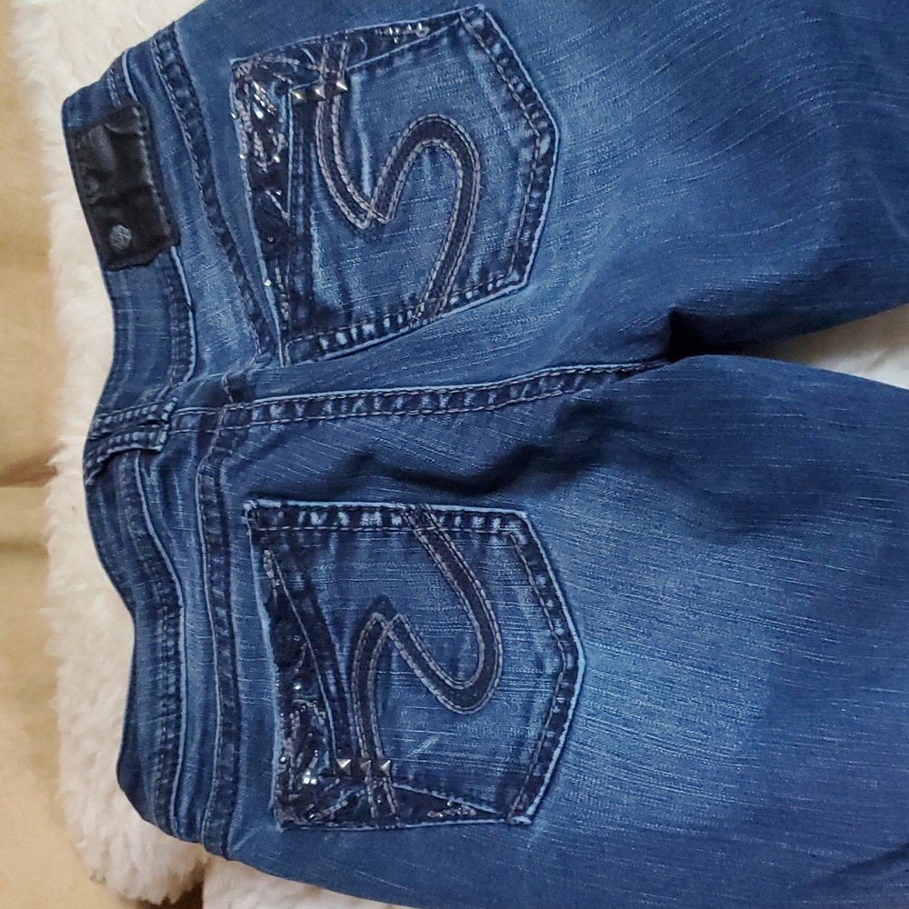 LADIES Silver SUKI 17" jeans